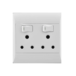 Socket 16A 4X4 Double White E/Mate Socket 16A 4X4 Double White E/Mate