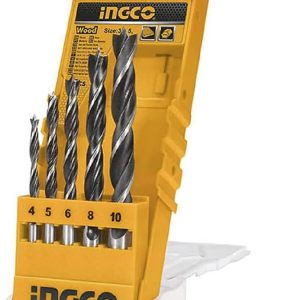Ingco – Drill Bit Set Wood (4-10mm) (5 Piece) Ingco – Drill Bit Set Wood (4-10mm) (5 Piece)