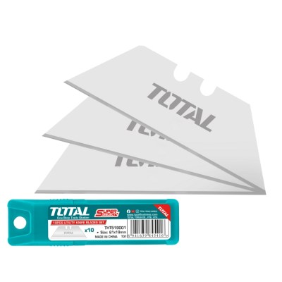 Total Tools – Utility Knife Blades 61x19mm – 10 Pieces Total Tools – Utility Knife Blades 61x19mm – 10 Pieces