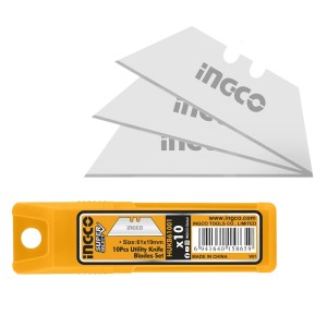 Ingco – Blade Set – 61X19mm – 10 Pieces Ingco – Blade Set – 61X19mm – 10 Pieces