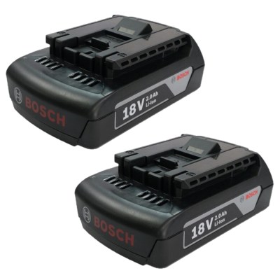 Bosch – Battery Pack – GBA 18V 2.0Ah (Pack of 2) Bosch – Battery Pack – GBA 18V 2.0Ah (Pack of 2)