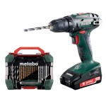 Metabo – Cordless Drill/ Screwdriver BS 18 with Drill Bit Set 55 Piece Metabo – Cordless Drill/ Screwdriver BS 18 with Drill Bit Set 55 Piece