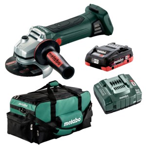 Metabo – Angle Grinder W 18 LTX 125(602174890)/ 4.0Ah Battery,Charger & Bag Metabo – Angle Grinder W 18 LTX 125(602174890)/ 4.0Ah Battery,Charger & Bag