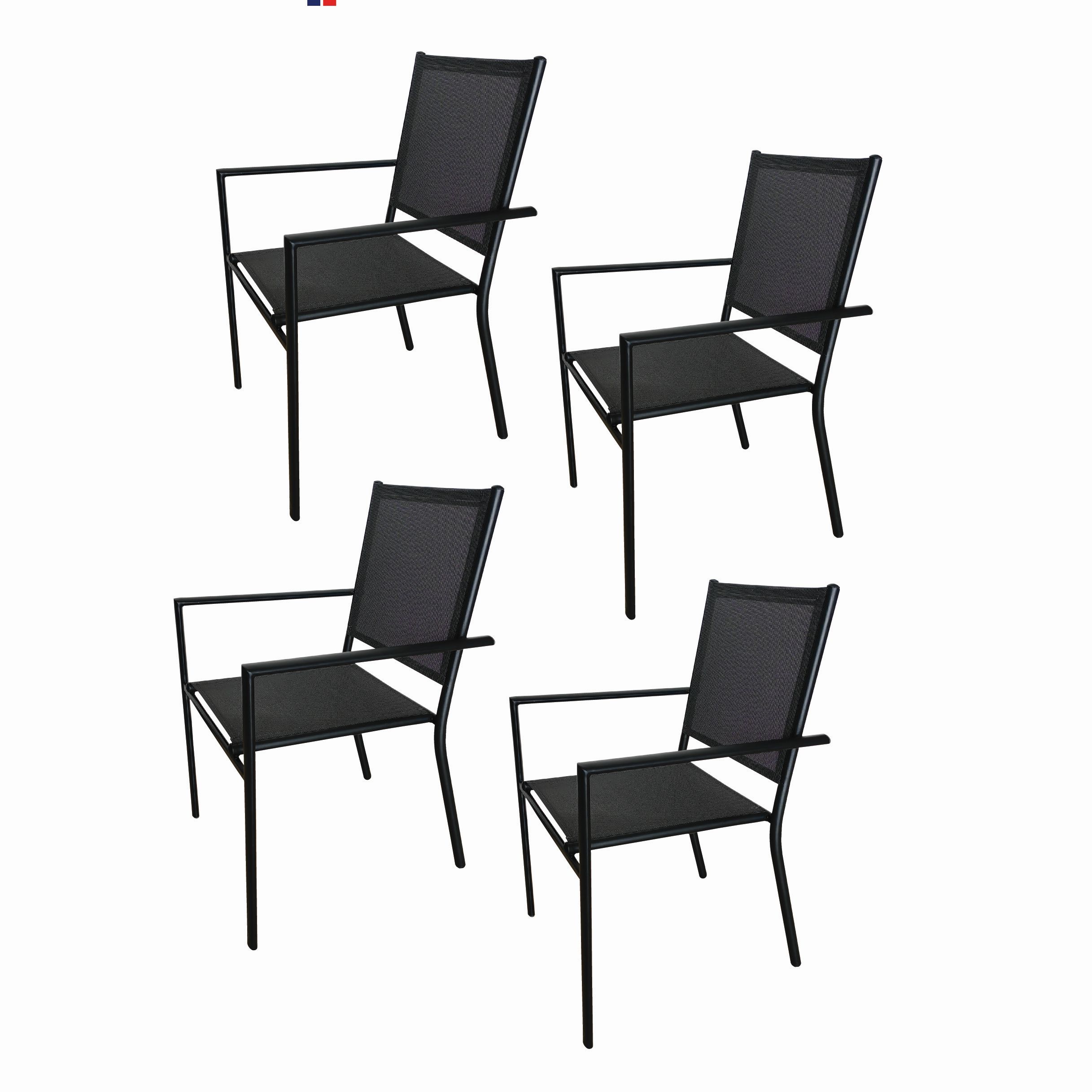 Seagull Textilene Patio Dinner Chair Set of 4 Seagull Textilene Patio Dinner Chair Set of 4