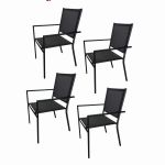 Seagull Textilene Patio Dinner Chair Set of 4 Seagull Textilene Patio Dinner Chair Set of 4