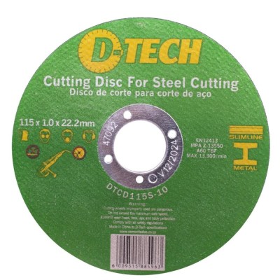 D-Tech – Cutting Disc For Steel Cutting – Pack Of 25 D-Tech – Cutting Disc For Steel Cutting – Pack Of 25