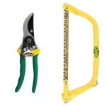Lasher – Bow Hacksaw Frame and Medium Secateur Combo Lasher – Bow Hacksaw Frame and Medium Secateur Combo