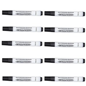 Collosso – Whiteboard Markers Bullet Point Black , Box 0f 10 Collosso – Whiteboard Markers Bullet Point Black , Box 0f 10