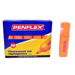 Penflex – Orange Highlighters , Box of 10 Penflex – Orange Highlighters , Box of 10