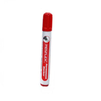 Penflex – Red Permanent Markers , Box of 10 Penflex – Red Permanent Markers , Box of 10