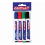 Penflex – Assorted Whiteboard Markers , Wallet of 4 Penflex – Assorted Whiteboard Markers , Wallet of 4