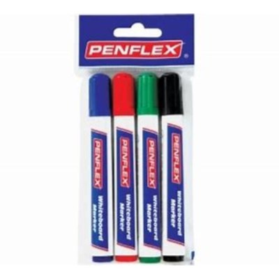Penflex – Assorted Whiteboard Markers , Wallet of 4 Penflex – Assorted Whiteboard Markers , Wallet of 4