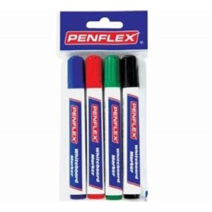Penflex – Assorted Whiteboard Markers , Wallet of 4 Penflex – Assorted Whiteboard Markers , Wallet of 4