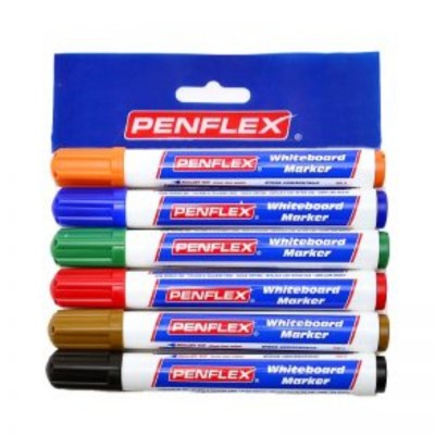 Penflex – Assorted Whiteboard Markers , Wallet of 6 Penflex – Assorted Whiteboard Markers , Wallet of 6