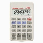 Sharp – EL231 Calculator – 8 Digit 3 Key Memory Sharp – EL231 Calculator – 8 Digit 3 Key Memory