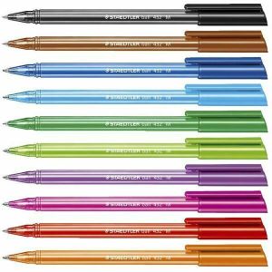 Staedtler – 432 Ballpoint Pens Assorted Colour Polybag 10 (Box of 10) Staedtler – 432 Ballpoint Pens Assorted Colour Polybag 10 (Box of 10)