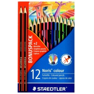 Staedtler – Noris Club 12 Coloured Pencils + 2 HB Bonus Pack – Pack of 10 Staedtler – Noris Club 12 Coloured Pencils + 2 HB Bonus Pack – Pack of 10