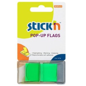Stick’n – Pop Up Flags Neon Lime (45 x 25mm) , 50 sheets per pad Box12 Stick’n – Pop Up Flags Neon Lime (45 x 25mm) , 50 sheets per pad Box12