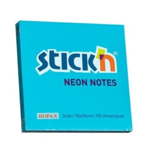 Stick ‘n – Neon Blue Notes 100 Sheet ( Pack 12 ) (76 x 76) Stick ‘n – Neon Blue Notes 100 Sheet ( Pack 12 ) (76 x 76)