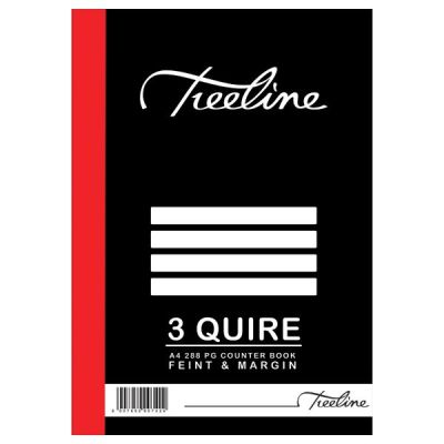 Treeline – A4 Counter Book 3 Quire Feint And Margin, 288 Pages Treeline – A4 Counter Book 3 Quire Feint And Margin, 288 Pages