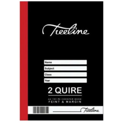 Treeline – Hard Cover Book 2 Quire A4 192 pg, Feint & Margin (Carton of 50) Treeline – Hard Cover Book 2 Quire A4 192 pg, Feint & Margin (Carton of 50)