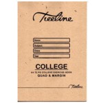 Treeline – Exercise Book A4 72 pg Quad And Margin Treeline – Exercise Book A4 72 pg Quad And Margin