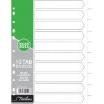 Treeline – 10 Tab White Board Divider Plain – Pack of 10 Treeline – 10 Tab White Board Divider Plain – Pack of 10
