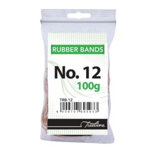 Treeline – No. 12 Rubber Bands – 100gm 45 x 1.5mm – Pack of 10 Treeline – No. 12 Rubber Bands – 100gm 45 x 1.5mm – Pack of 10