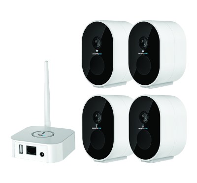 Securityvue Smarthome HD Wireless Rechargeable 4 Camera NVR Kit Securityvue Smarthome HD Wireless Rechargeable 4 Camera NVR Kit