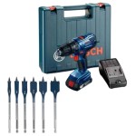Bosch – Cordless Drill with 2.0Ah Battery and Charger Bosch – Cordless Drill with 2.0Ah Battery and Charger
