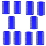 Lucky – Blue Double Sided Fine Tooth Comb, (Pack of 10) Lucky – Blue Double Sided Fine Tooth Comb, (Pack of 10)