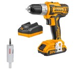 Ingco – Lithium Ion Cordless Drill 20 V + Metal Holesaw Ingco – Lithium Ion Cordless Drill 20 V + Metal Holesaw