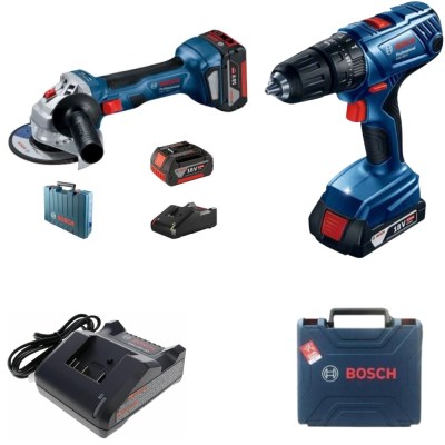 Bosch – Professional Cordless Combo Drill Kit and Cordless Angle Grinder Bosch – Professional Cordless Combo Drill Kit and Cordless Angle Grinder