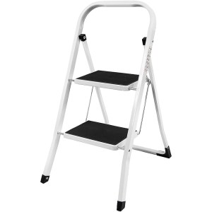 Household – 2 Step Folding Ladder (Heavy-Duty – 150kg) – White Household – 2 Step Folding Ladder (Heavy-Duty – 150kg) – White
