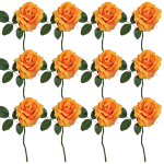 Toolhome Blossoms – Rose Georgia – Orange (Pack of 12 Stems) – 30cm Toolhome Blossoms – Rose Georgia – Orange (Pack of 12 Stems) – 30cm