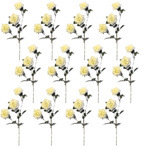 Toolhome Blossoms – Rose Diamond – White (Pack of 12 Stems) – 50cm Toolhome Blossoms – Rose Diamond – White (Pack of 12 Stems) – 50cm