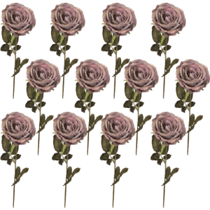 Toolhome Blossoms – Rose Dry Look – Olive Purple (Pack of 12) – 66cm Toolhome Blossoms – Rose Dry Look – Olive Purple (Pack of 12) – 66cm