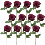 Toolhome Blossoms – Rose Full Bloom – Plum (Pack of 12) – 64cm Toolhome Blossoms – Rose Full Bloom – Plum (Pack of 12) – 64cm