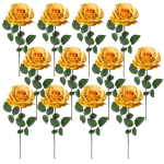 Toolhome Blossoms – Rose Full Bloom – Mustard (Pack of 12) – 64cm Toolhome Blossoms – Rose Full Bloom – Mustard (Pack of 12) – 64cm