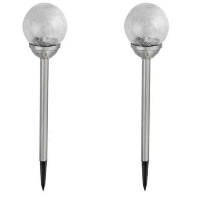 SolarMate – Stainless Steel Crackle Ball 1 Lumen , Pack of 2 SolarMate – Stainless Steel Crackle Ball 1 Lumen , Pack of 2