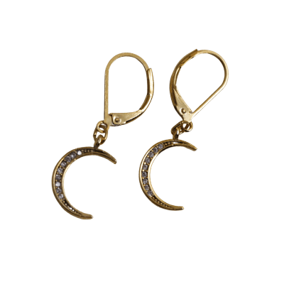 NuLuDa Jewellery – Crescent Moon Clip Earrings – Gold Plated NuLuDa Jewellery – Crescent Moon Clip Earrings – Gold Plated