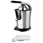 Taurus – Citrus 300 Legend Stainless Steel Juicer 650ml + 6 way Multiplug Taurus – Citrus 300 Legend Stainless Steel Juicer 650ml + 6 way Multiplug