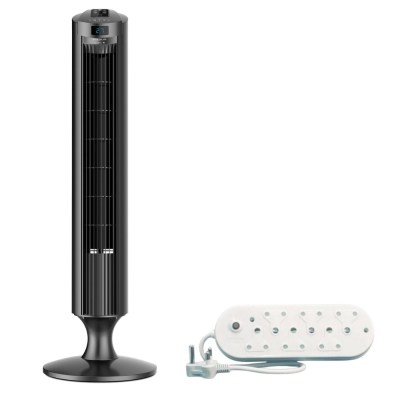 Taurus – Fan Turbo Tower Plastic Grey (45W) with 6 Way Multiplug (6 x 16A) Taurus – Fan Turbo Tower Plastic Grey (45W) with 6 Way Multiplug (6 x 16A)