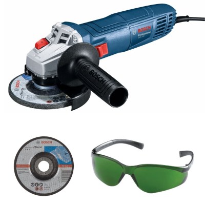 Bosch – Angle Grinder GWS 700 + 5x Cutting Discs & Safety Eyewear, Green Bosch – Angle Grinder GWS 700 + 5x Cutting Discs & Safety Eyewear, Green