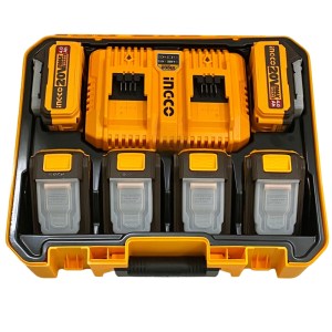 Ingco – Cordless 20v – 2Ah and 4Ah Battery Charger Kit Ingco – Cordless 20v – 2Ah and 4Ah Battery Charger Kit