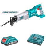 Total Tools – Reciprocating Saw with Saw Blades, 2.0Ah Battery, Charger Total Tools – Reciprocating Saw with Saw Blades, 2.0Ah Battery, Charger
