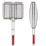 Campfire – Deep Grill Basket Handle Non-Stick and Fish Grill C/W Handle Campfire – Deep Grill Basket Handle Non-Stick and Fish Grill C/W Handle