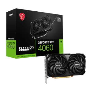 MSI Nvidia GeForce RTX 4060 Ventus 2x Black 8G OC GDDR6X 128-BIT Graphics Card MSI Nvidia GeForce RTX 4060 Ventus 2x Black 8G OC GDDR6X 128-BIT Graphics Card