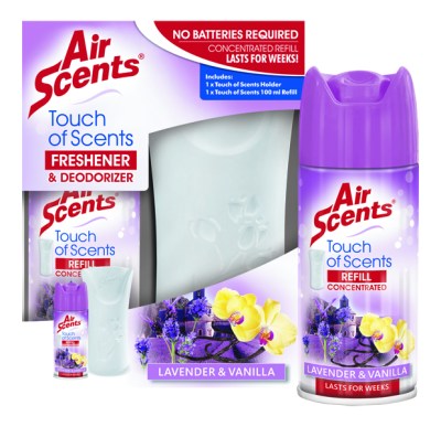 Air Scents Touch of Scents Dispenser Lavender & Vanilla Air Scents Touch of Scents Dispenser Lavender & Vanilla