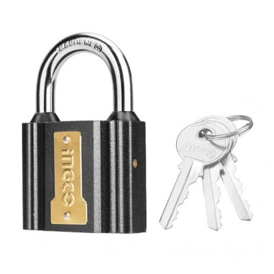 Ingco – Padlock – Iron – 63mm (Brass Cyl) Ingco – Padlock – Iron – 63mm (Brass Cyl)